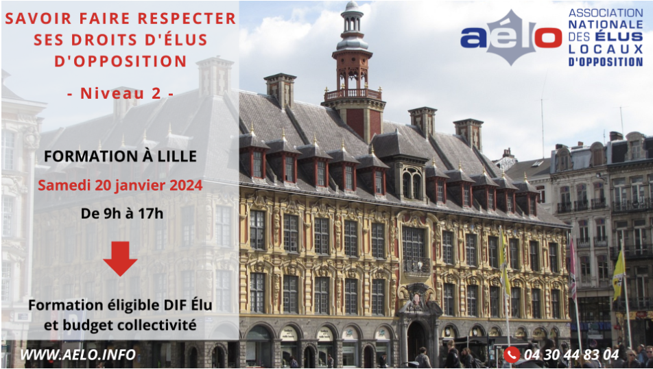 L’AELO à Lille le samedi 20 janvier !